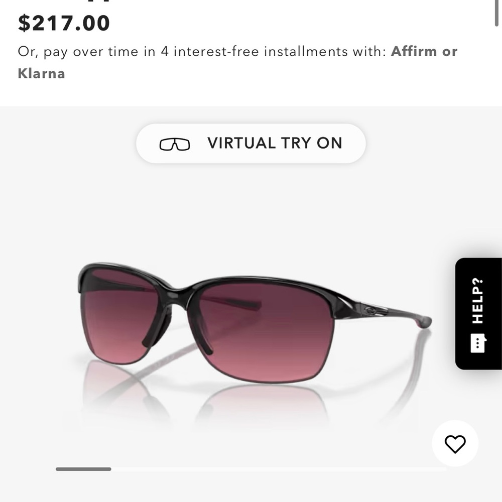 Oakleys Unstoppable Gradient Polarized lenses/polished black frame. $217 retail!